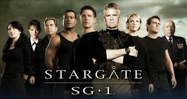 The main characters of Stargate SG-1 (from lef...