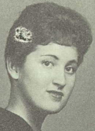 A young white woman with short dark hair