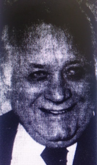 Black and white photo of Tubby Schmalz