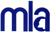 the letters M L A with a little state of MS being the size of the hole in the A
