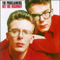 A close-up image of the Proclaimers wearing red dress shirts and glasses.