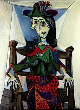 Pablo Picasso „Dora Maar With Cat“ (1941)