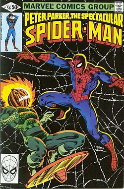 Peter Parker The Spectacular Spider-Man (no. 56, front cover).jpg