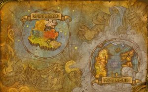 World of Warcraft Cosmic Map, showing Azeroth ...