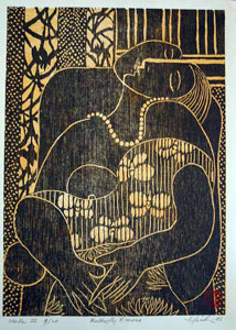 File:'Butterfly Kimono', woodcut by Hiroki Morinoue, 2006.jpg