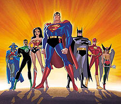 Promotional image of the JL by Bruce Timm.