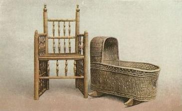 File:Elder Brewster Chair and Peregrine White cradle.jpg