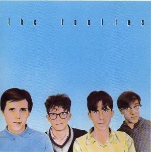 The Feelies, as they appeared on the album cover for Crazy Rhythms in 1980 (l-r: Andy, Bill, Glenn, Keith)