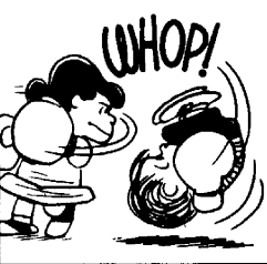 ...Linus gets knocked out, losing his boxing m...