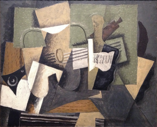 File:Georges Braque, 1918, Rhum et guitare, oil on canvas, 60 x 73 cm, Abelló Collection, Madrid.jpg