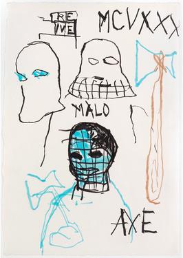 File:Drawing by Jean-Michel Basquiat, (Axe-Rene) 1982.jpeg