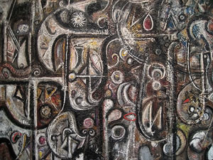 File:'Symphony No. 1, The Transcendental', oil on canvas painting by Richard Pousette-Dart, 1941-42, Metropolitan Museum of Art.jpg