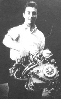 Bill Lomas with Guzzi V8 engine.jpg