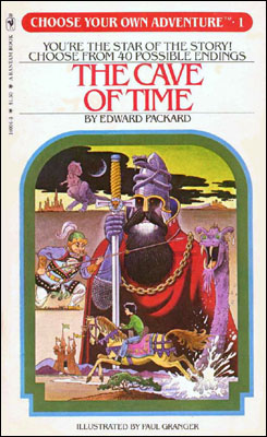 Cover of a random Choose-Your-Own-Adventure book from the 1980s.