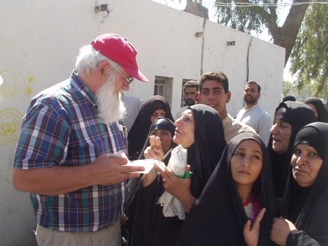 Gene Stoltzfus, founder of Christian Peacemaker Teams, in Iraq