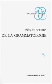 File:Of Grammatology, French edition.jpg