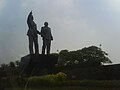 The former site of the statue of Soekarno and Mohammad Hatta