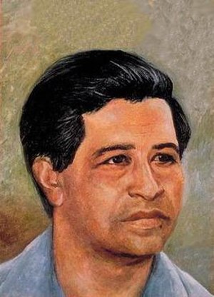 Portrait of labor leader César Chávez by Manue...