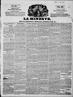 La Minerve, 21 августа 1837 г., первая страница. Jpg