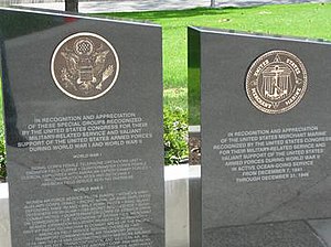 Additional pedestals at the Cerritos Veterans ...