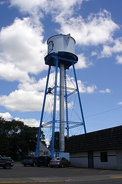 Lindstrom's old water tower, a community landmark