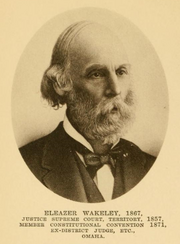 Eleazer Wakeley, 1854-1904 Nebraskans.png
