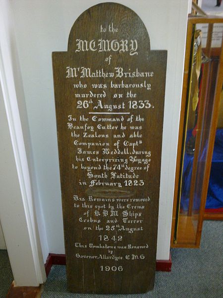 File:Original Grave Marker Matthew Brisbane.jpg