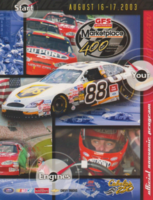 2003 GFS Marketplace 400 program cover