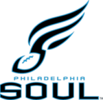 Logo of the first iteration of the Philadelphia Soul used from 2004-2019