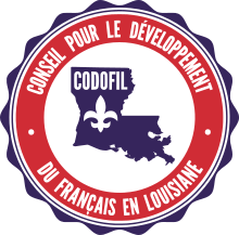 Печать Conseil Pour le Développement du Français en Louisiane (CODOFIL) .svg