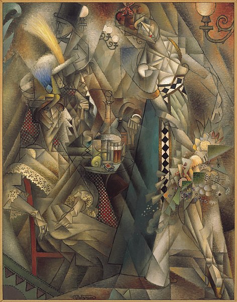 File:Jean Metzinger, 1912, Danseuse au café, Dancer in a café, oil on canvas, 146.1 x 114.3 cm, Albright-Knox Art Gallery, Buffalo, New York.jpg