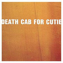 A close-up to a box with the words "Death Cab For Cutie".