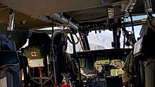 A view of interior and cockpit of a UH-60 UH 60 cockpit over Hollywood.jpg