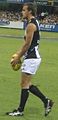 John Anthony of Collingwood going for goal in Round 4, 2009 against Brisbane Lions in the first quarter at the Gabba.