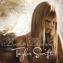Cover art of "Back to December" showing Swift looking downwards