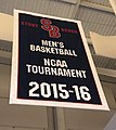 Banner commemorating Stony Brook's first NCAA Tournament berth