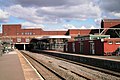 A view from platform 1 looking north towards the tunnel under the Saddlers Centre in March 2007