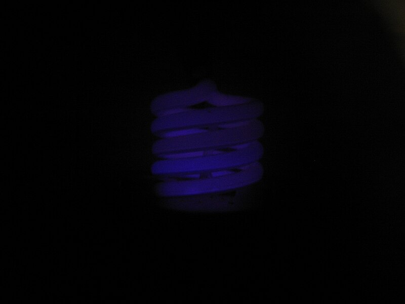 File:Helical fluorescent light photographed through a near-IR filter.JPG