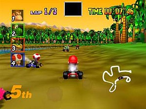 Mario Kart 64 features the longest Rainbow Roa...
