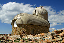 East end of the Meyer–Womble Observatory near the summit of Mt. Evans