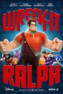 Theatrical release poster depicting the protagonist, Ralph, along with various video game characters