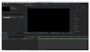 Adobe After Effects CC под управлением OS X El Capitan