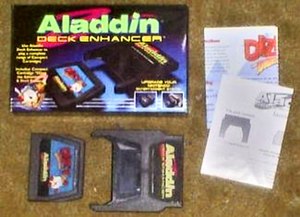 Aladdin Deck Enhancer, with Dizzy the Adventurer, cartridge for the NES by Camerica.JPG