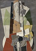 Georges Braque, 1917, La Joueuse de mandoline, oil on canvas, 92 x 65 cm, Lille Metropole Museum of Modern, Contemporary and Outsider Art.jpg