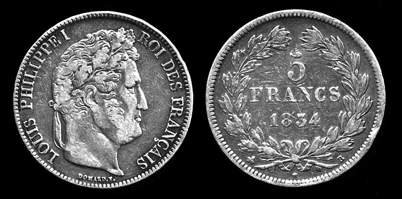 File:Louis Philippe Silver Coin.jpg