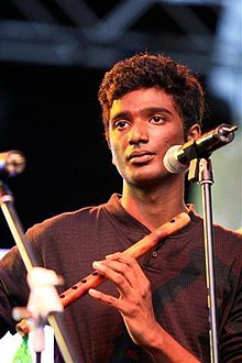 Raghavendran during a performance in Esplanade in 2010