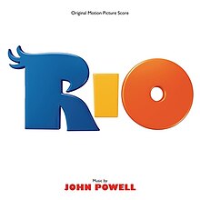 The word "RIO" in blue, yellow, and orange letters, with the "R" styled to resemble a bird's head.