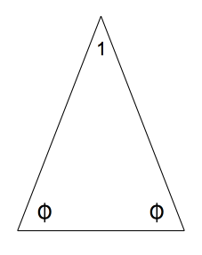 File:Supreme Isosceles Triangle, with two pairs of angles in Golden Ratio.tif