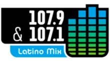 107.9 & 107.1 Latino Mix Dallas logo.png