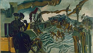 A Battery Shelled by Wyndham Lewis